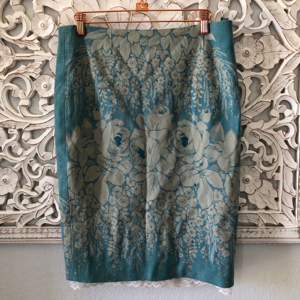 Tracy Reese Wool Pencil Skirt